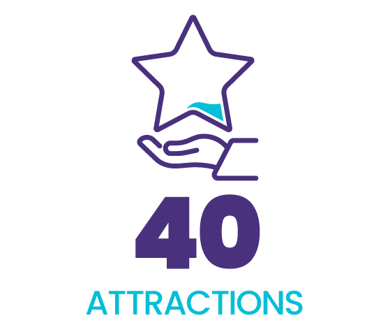 40 Atrações